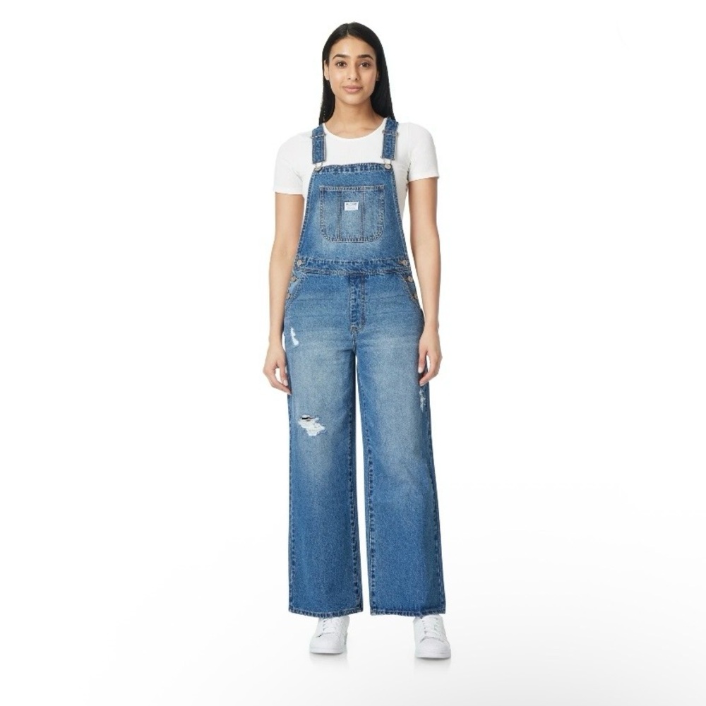 🖌️Wallflower Relaxed Wide Leg Denim Overalls